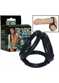 Cockring tri-ring pour homme - cage à pénis