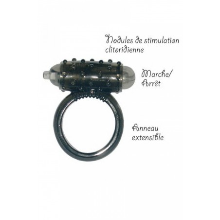 Anneau excitant vibrant pour homme