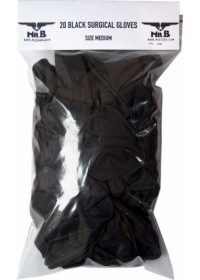 MisterB-Gants chirurgicaux noir 10 paires