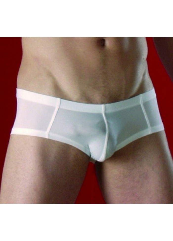 Lingerie sexy pour homme shorty coquin blanc.