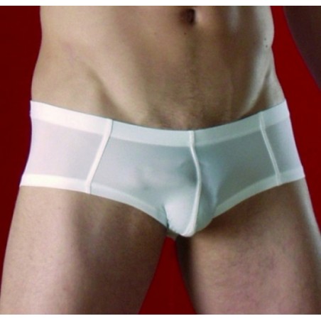 Lingerie sexy pour homme shorty coquin blanc.