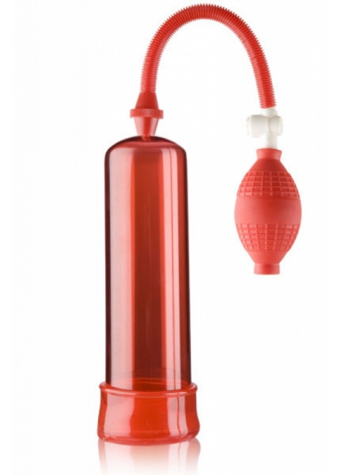 Pompe développeur pénis à poire rouge  Penis Enlarger Pump