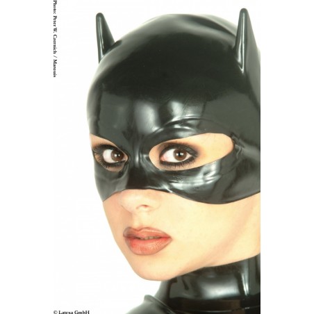 Latexa 1205 Masque latex Cat Woman noir