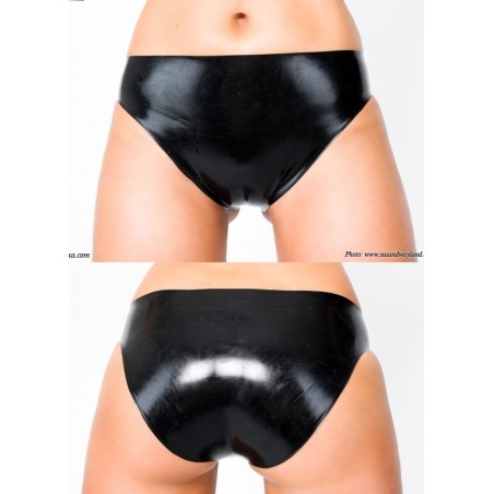 Latexa 1100 Mini slip latex femme noir