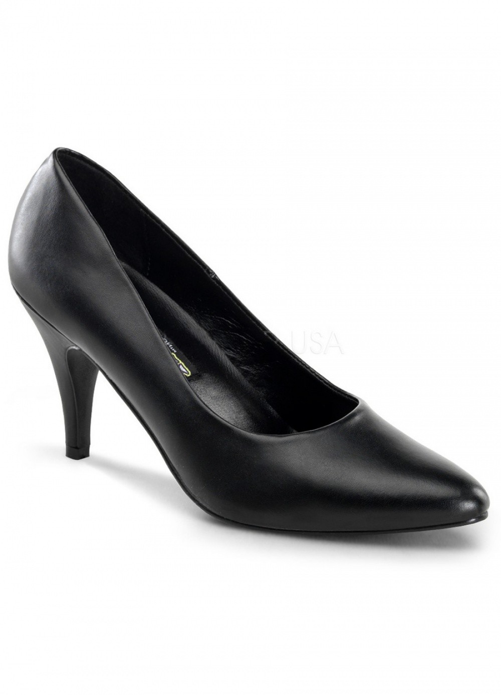 Pleaser Chaussures Escarpins noir grande Taille 41 au 44 - Talon 7 cm