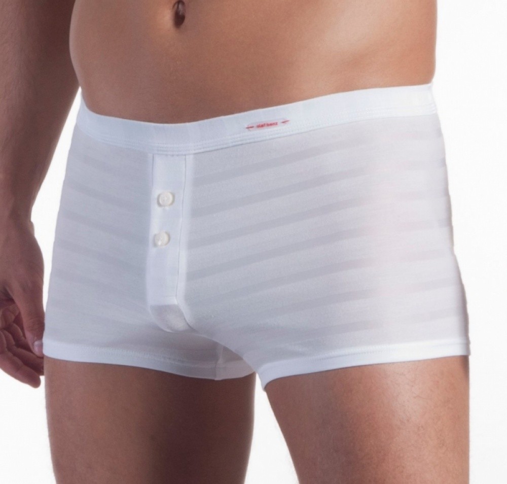 OlafBenz 1117-Boxer homme Buttonpants blanc