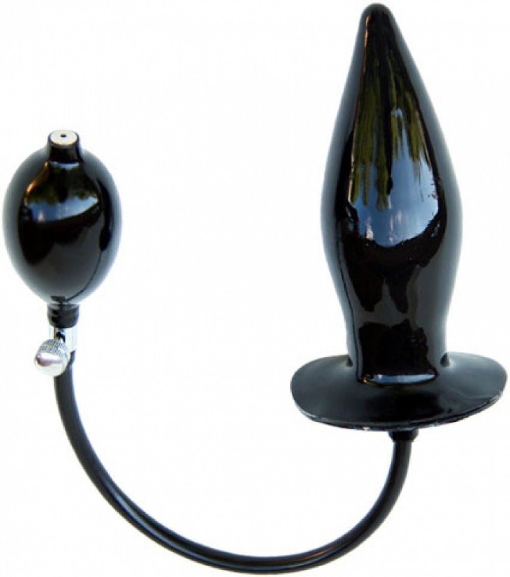 Gros Plug anal gonflable latex noir XL MisterB-sophielibertine