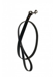 Laisse en cuir noir 102 cm MisterB
