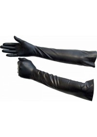 Gants Fist long latex noir Longueur 52 cm