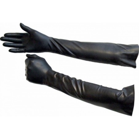 Gants Fist long latex noir Longueur 52 cm