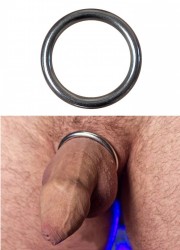 Cockring anneau acier misterB taille40- 45-50-55 porte
