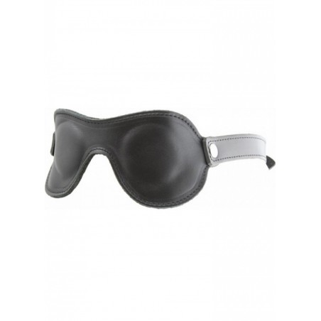 Masque bandeau cuir noir