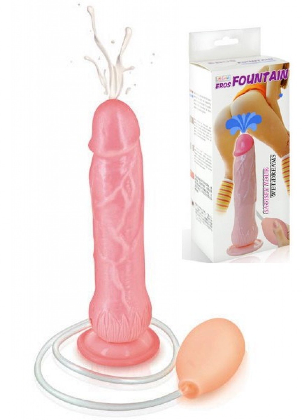 Gode ventouse éjaculateur Squirt Dong L 20 cm