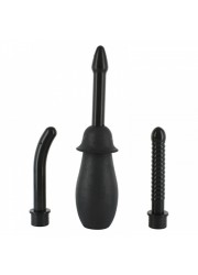 Lavement poire anal Douche kit noir