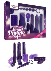 Coffret sex toys Mega violet - 9 piéces