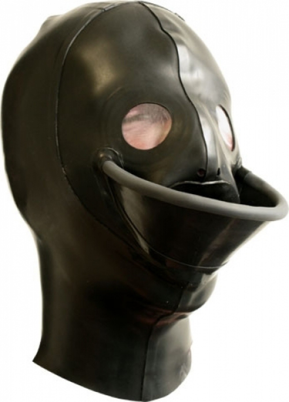 Masque urinoire en latex noir