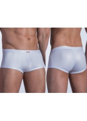 OlafBenz 1384-Shorty homme Neopants wetlook blanc