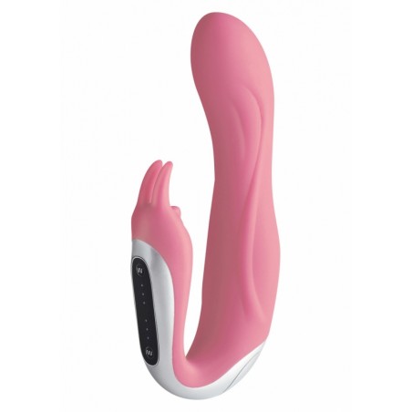 Vibromasseur pointG etstimulateur clitoris Neo Rabbit rose