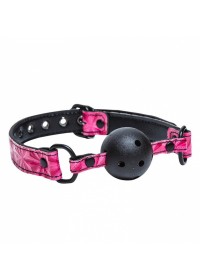 Sinful-Baillon boule perforé vinyls rose