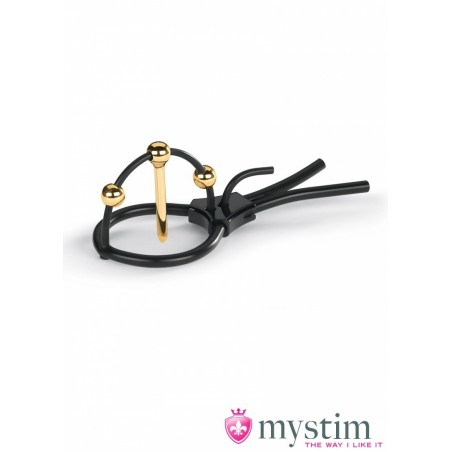 Mystim Electro stimulation Cockring avec plug d'urètre