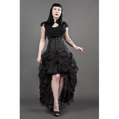 Victoria Top en dentelle Dita noir