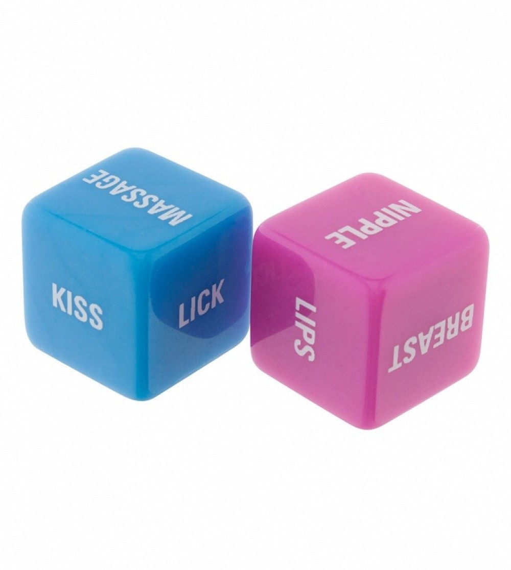 Dés coquin Lovers Dice Rose-Bleu