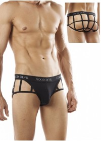 Goodevil 6735-Slip homme Cage brief noir