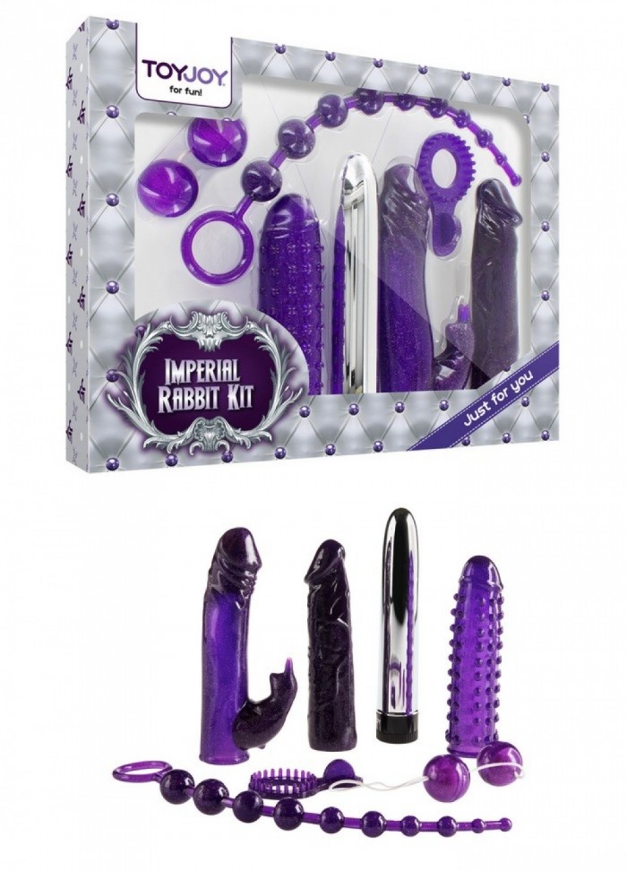 Coffret sex toys Impérial violet - 7 pièces