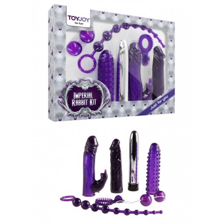 Coffret sex toys Impérial violet - 7 pièces