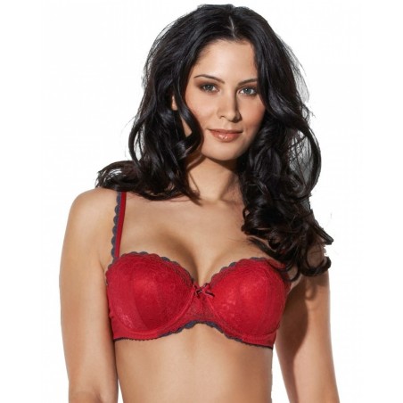 Soutien gorge balconnet rouge