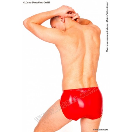 Latexa 1104 Slip homme latex rouge