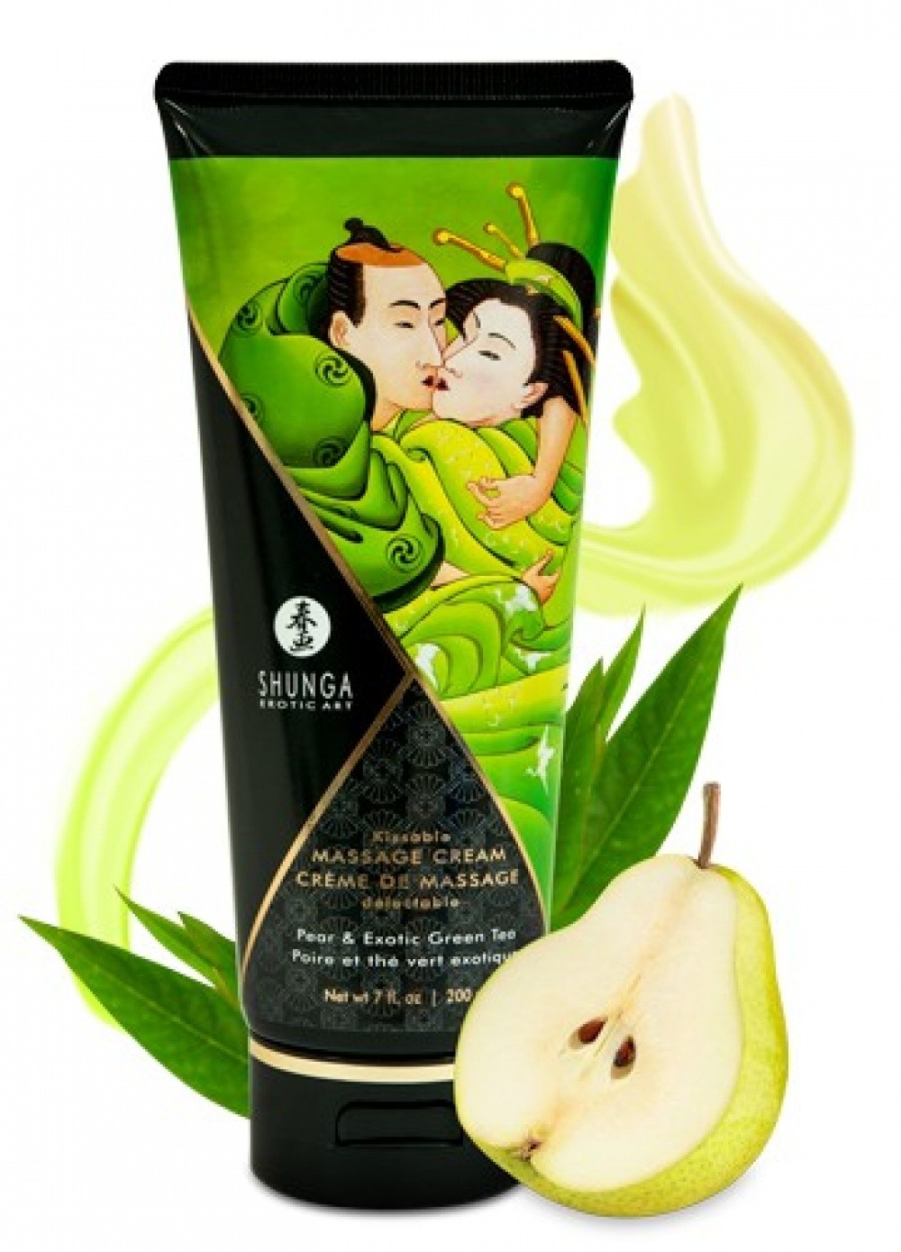Shunga Crème de massage thé/poire