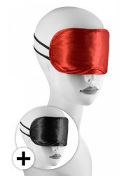 Masques satin pack de 2: Rouge et noir