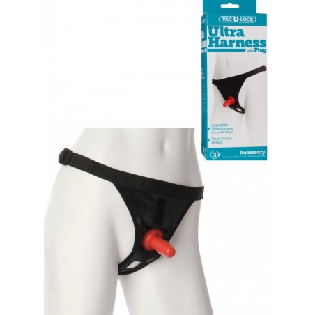 DocJohnson Harnais Ultra Harness With Plug nylon noir