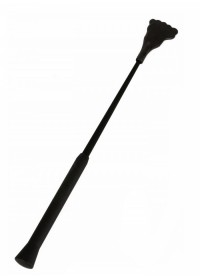 Cravache pied caoutchouc noir 46cm