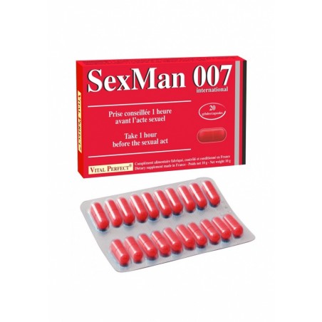 Aphrodisiaque homme Sex Man 007 - 20 gélules