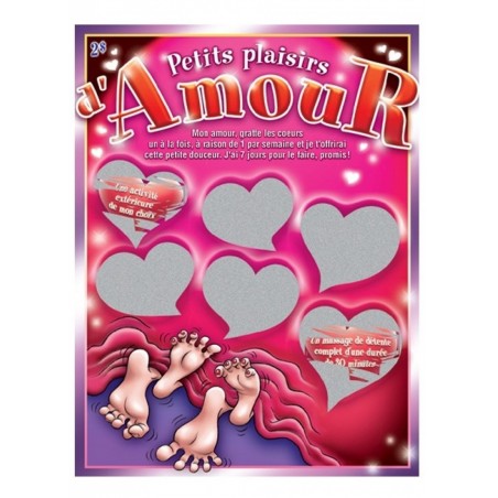 jeu à gratter pour adultes coquin Petits plaisirs d'Amour Ozzé J