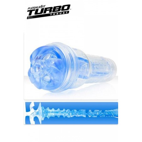 Fleshlight Masturbateur homme Turbo Thrust Blue-Gorge profonde