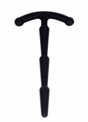 Sonde d'urètre PénisStick silicone noir N°4