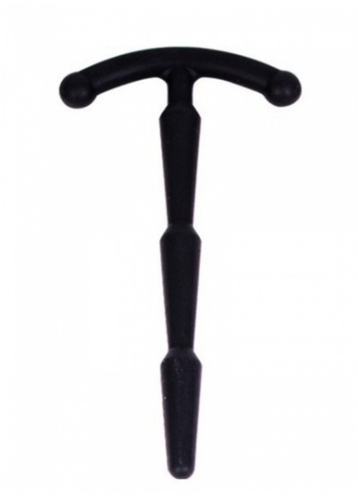 Sonde urètre boule vibrante silicone noir