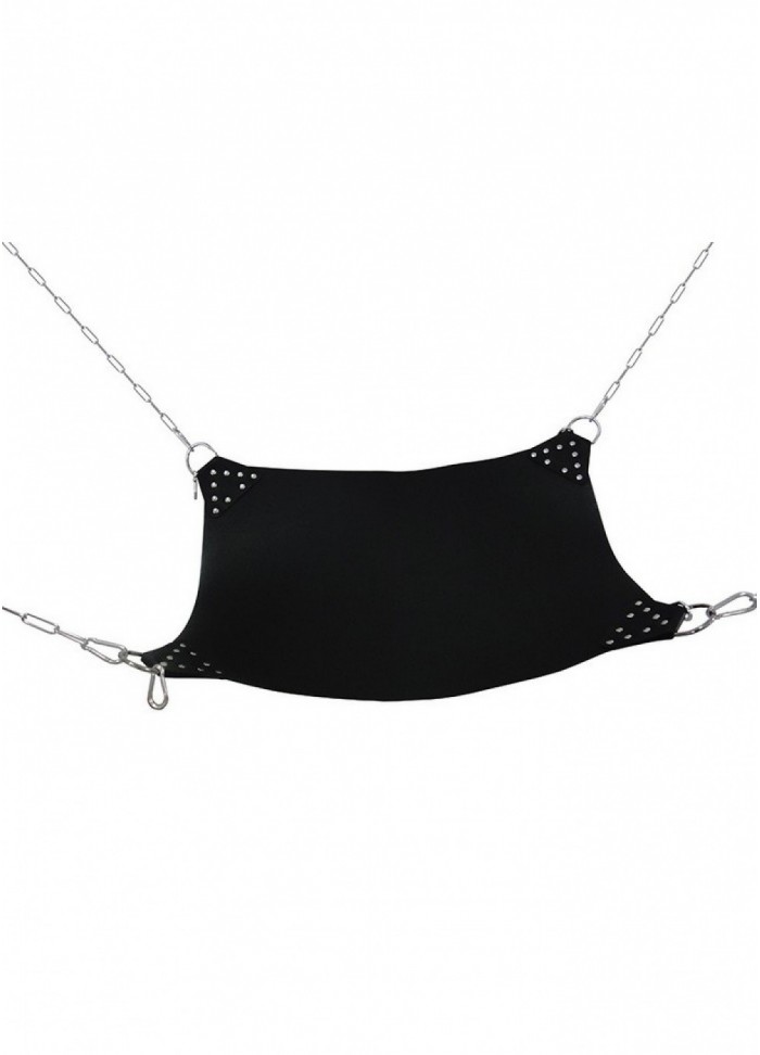 Sling en cuir noir avec chaines