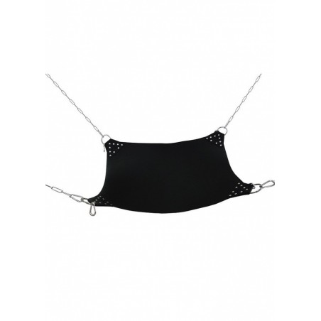 Sling en cuir noir avec chaines