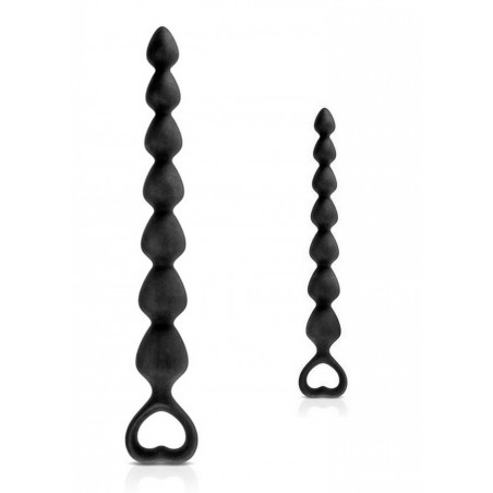 Perles anales chapelet Back love noir M - L