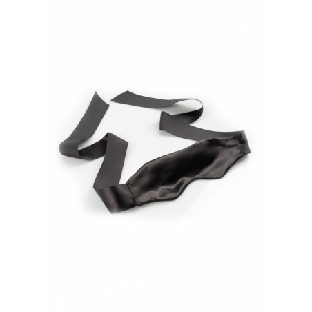 Masque bandeau en satin Satin Blindfold noir