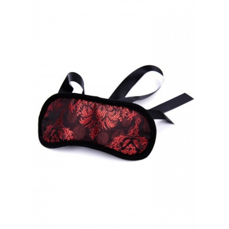 Masque fermé Scandal satin rouge/noir