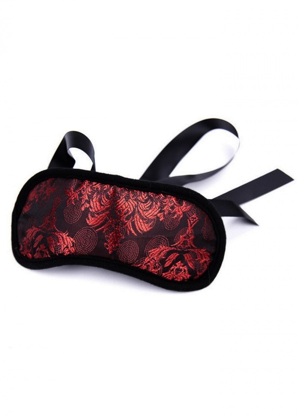 Masque fermé Scandal satin rouge/noir