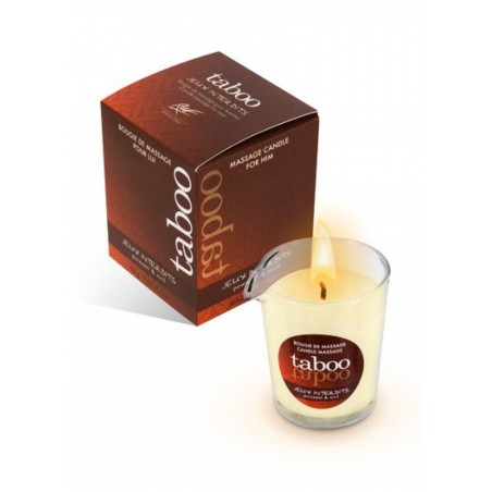 Taboo Bougie de massage Jeux interdits Parfum lichen