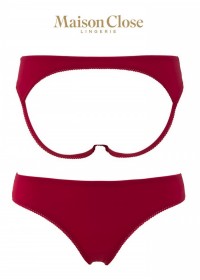 Maison Close Shorty Cul Nu rouge