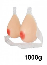 Prothèses seins silicone avec soutien gorge Bonnet 100C - 1000 gr