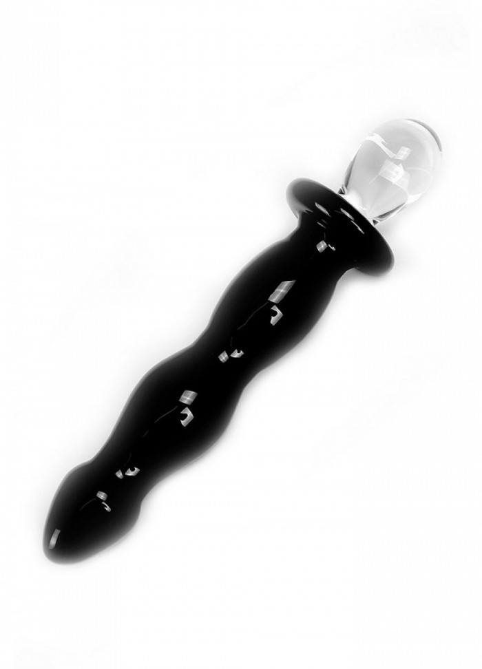 Gode en verre Glass Dildo Black Deluxe